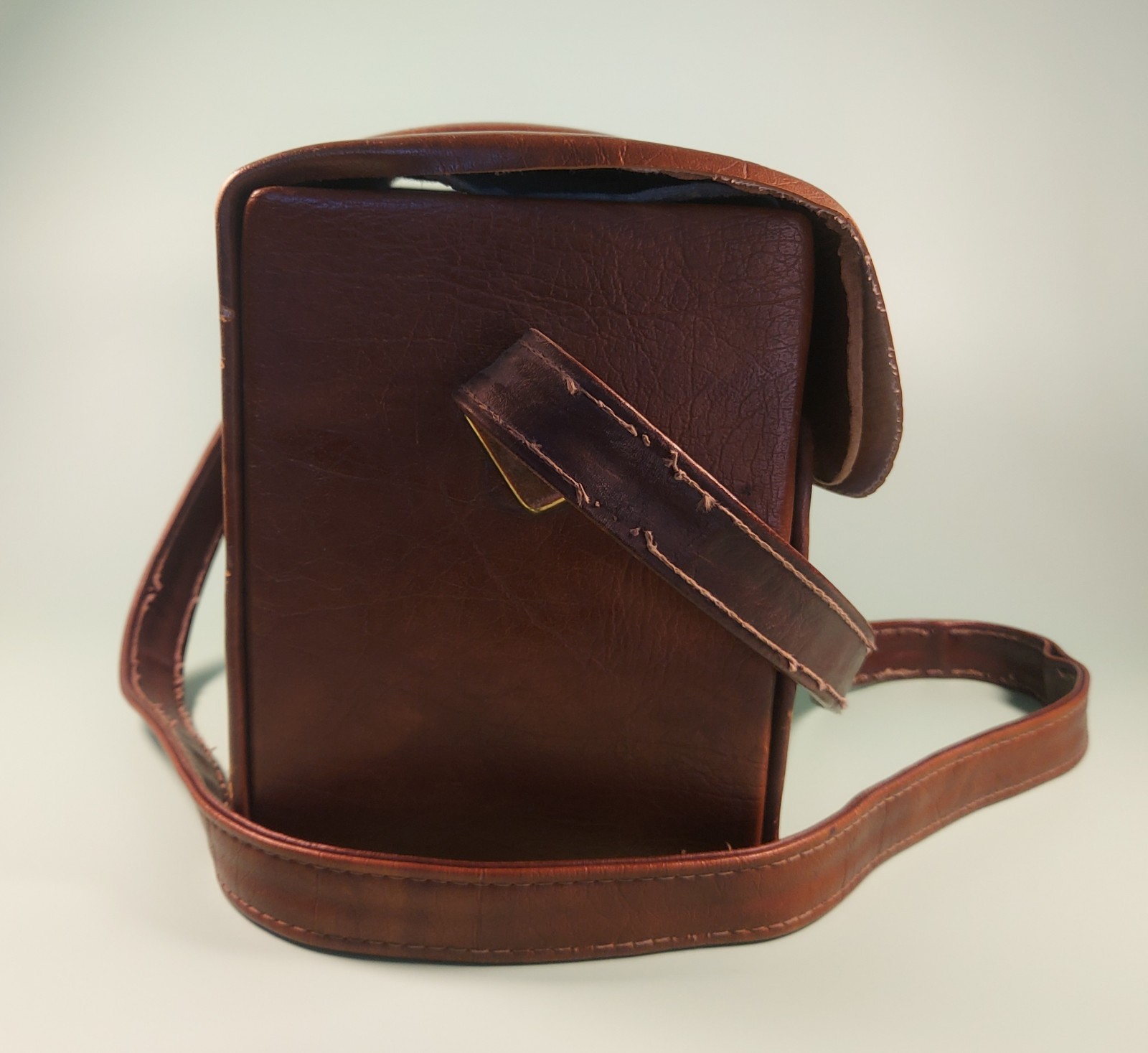 Vintage Camera Bag / Case – Brown Faux Leather Style – For Parts / Repair – Sold