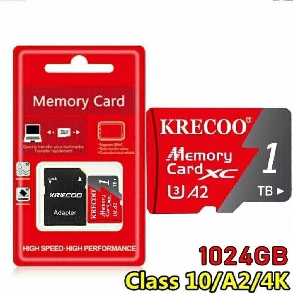 Micro SD Card 128GB 256GB 1TB TF Memory Card Class 10 U3 V30 A2 Wholesale Lot