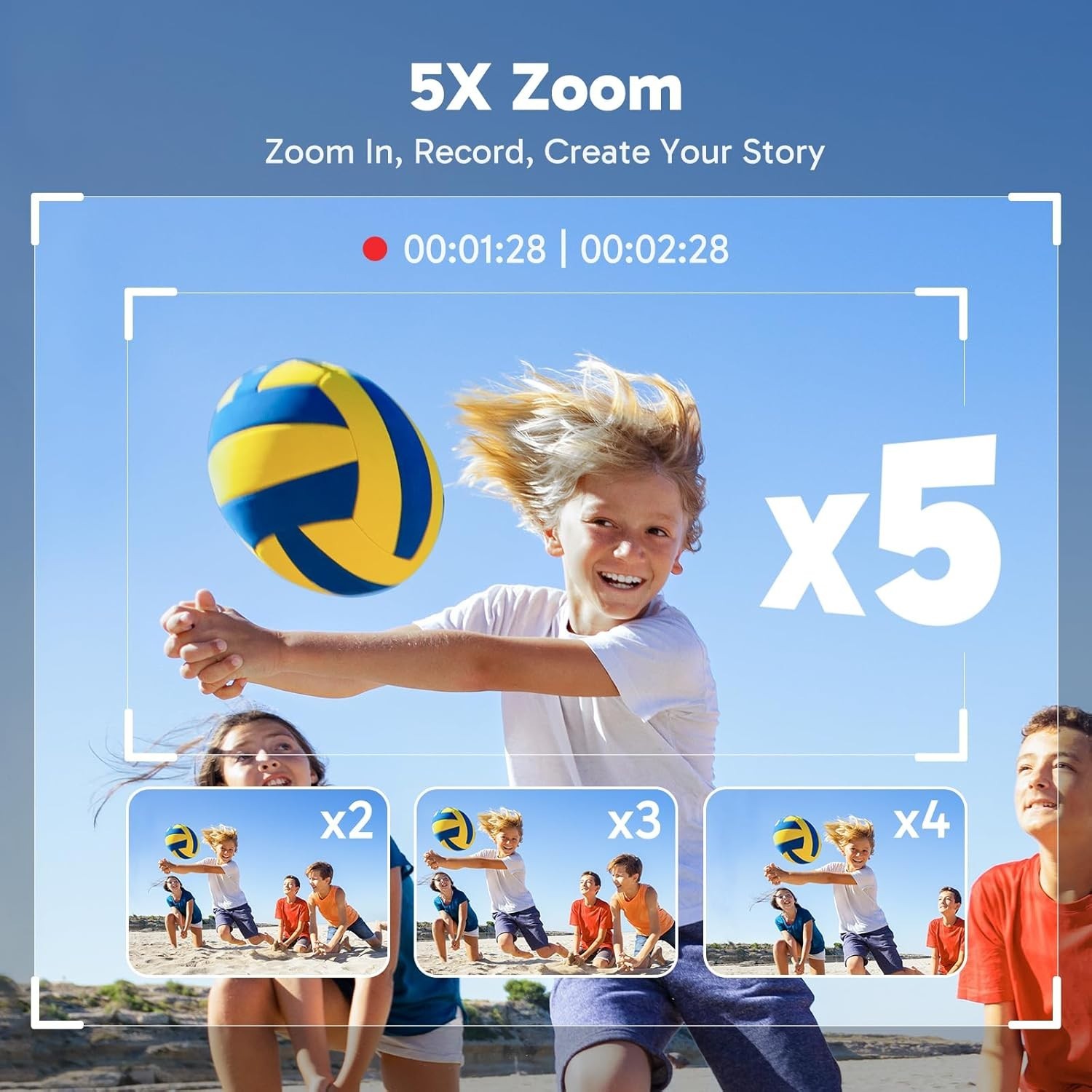 Brave 4 Action Camera 4K 30fps WiFi 2 Batteries