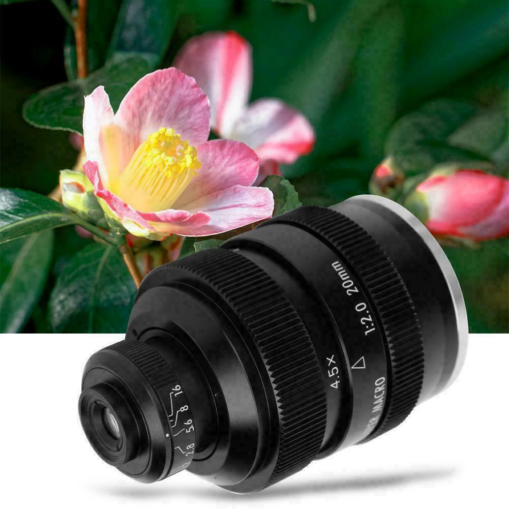 Zhongyi 20mm F2.0 4.5X Super Macro Lens for Canon Nikon Sony Fujifilm M4/3 mount
