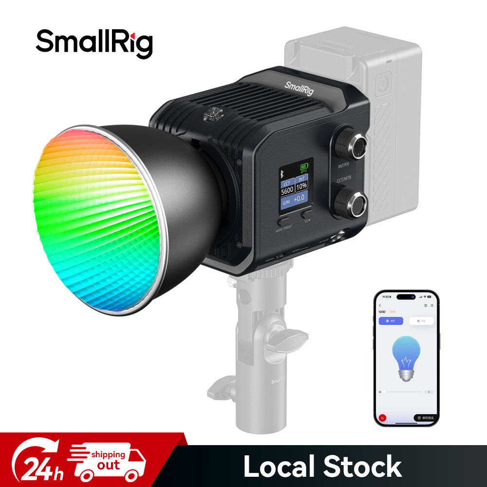 SmallRig RC 100W 100C RGBWW LED Video Light Mini COB Continuous Output Lighting