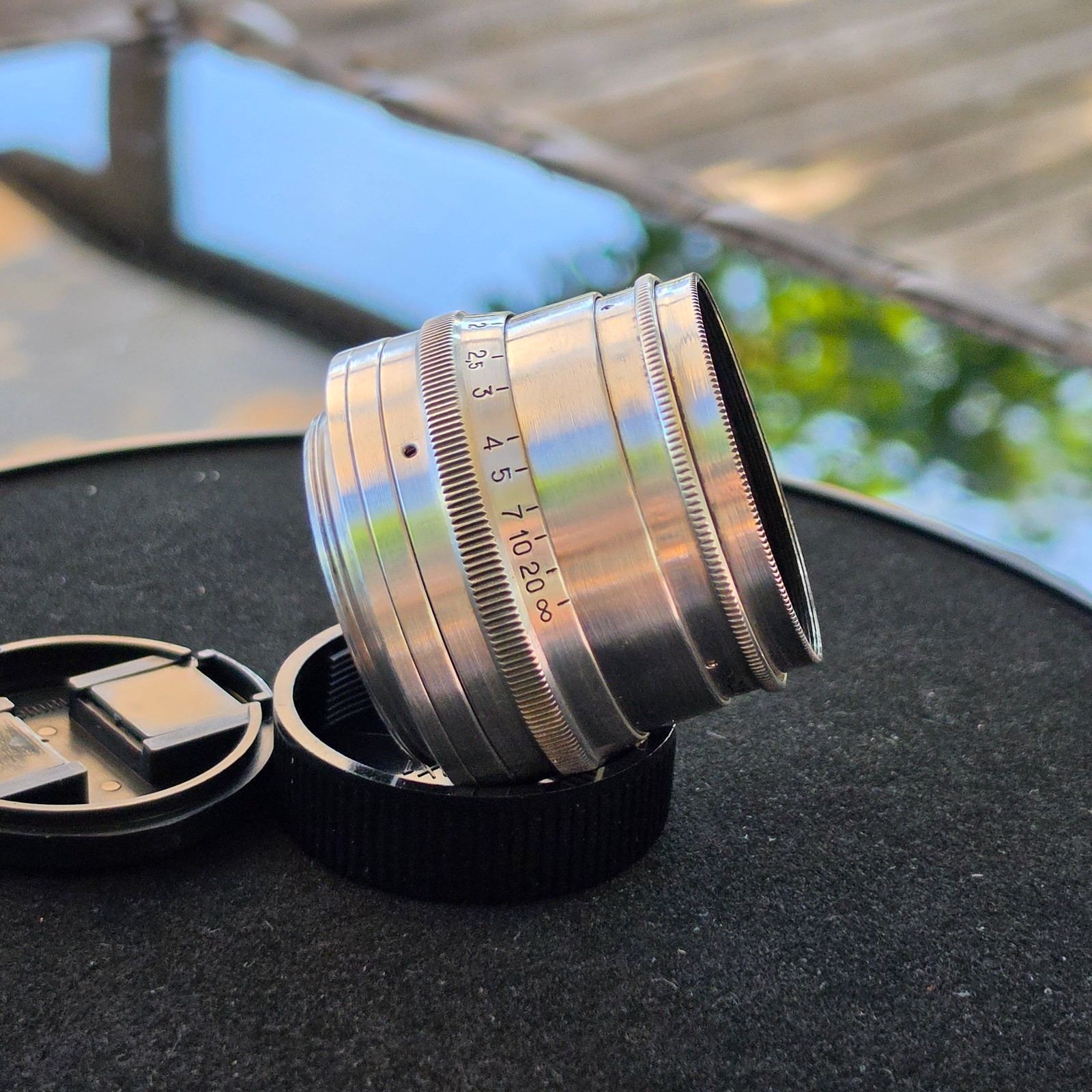 Jupiter-8 50mm f2 Soviet Silver Lens M39 LTM KMZ USSR Vintage Portrait Sonnar