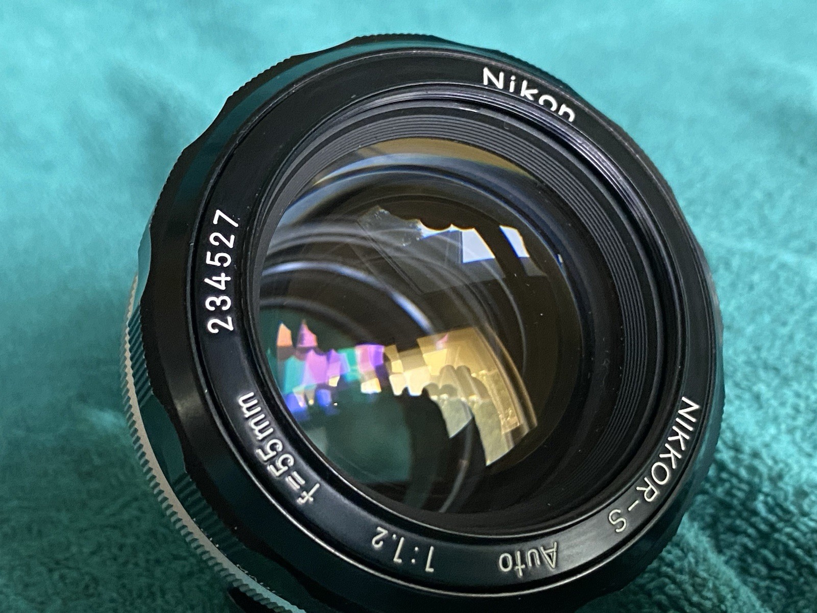 1971 Nikon Nikkor-S 55mm f/1.2 Lens Pre-Ai for Nikon F F2 F2S F2SB 9.5/10 in Box