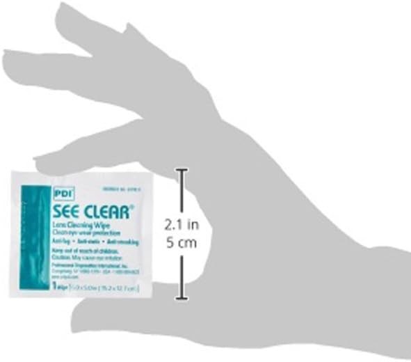 PDI See Clear Lens Cleaning Wipes Anti-Static Streak-Free Glasses Cleaner 120 Ct