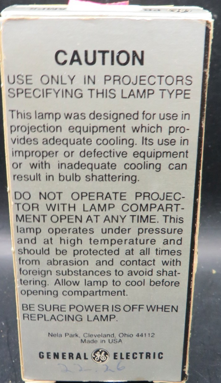 DEK/DFW Projector Projection Lamp Bulb GE 500W 120V