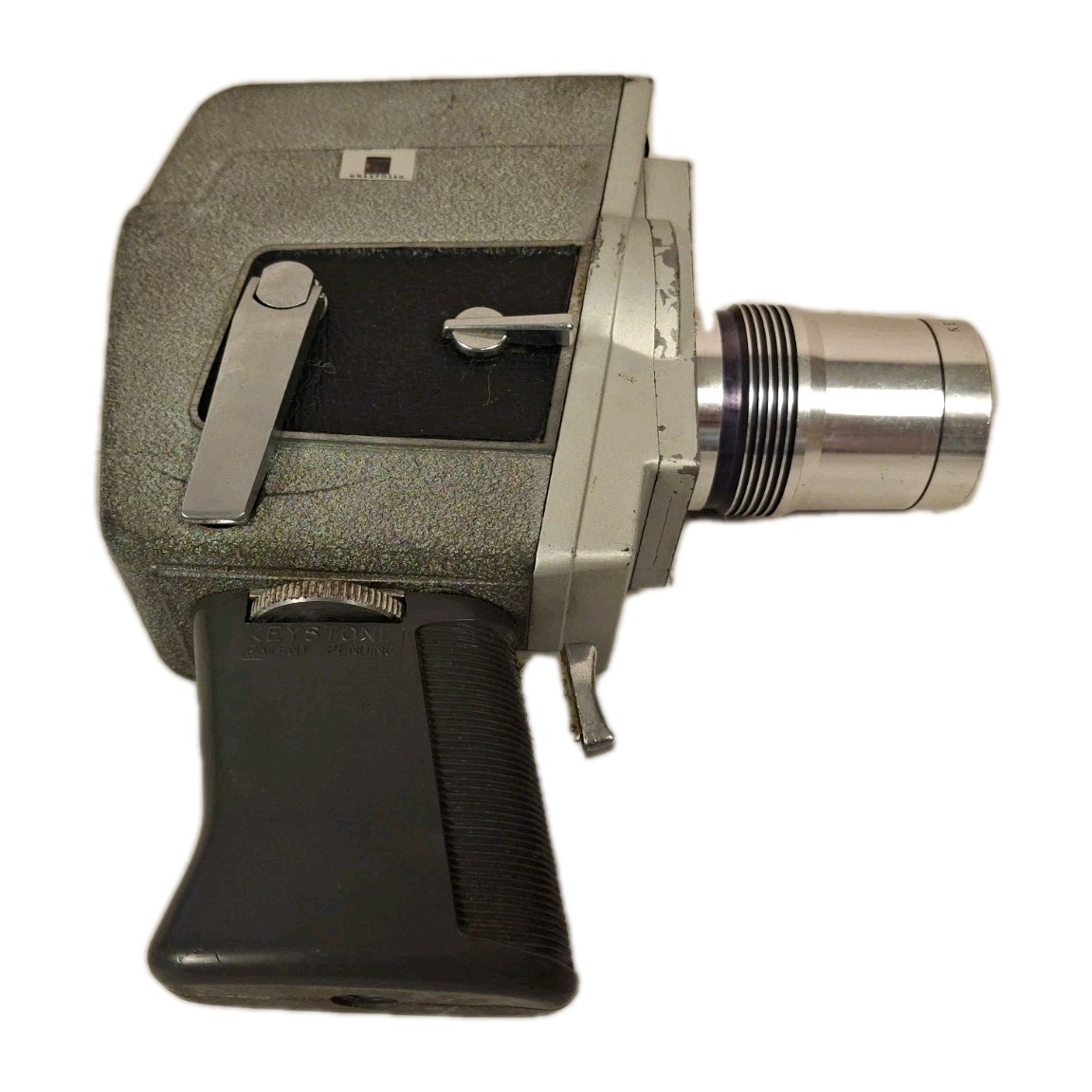 1970’s – Keystone K-712 Zoom Electric Eye 8MM Movie Camera – With Grip Works!