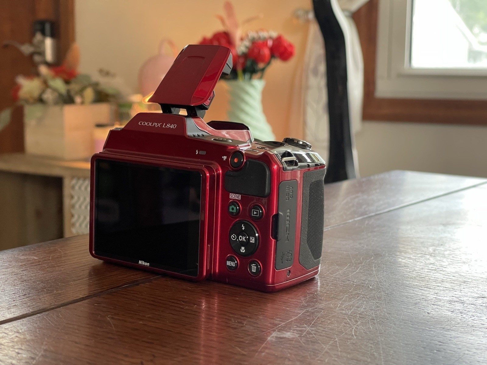 Nikon Coolpix L840 Red Digital Camera 16MP 38x Zoom Full-HD WiFi Tested with SDC