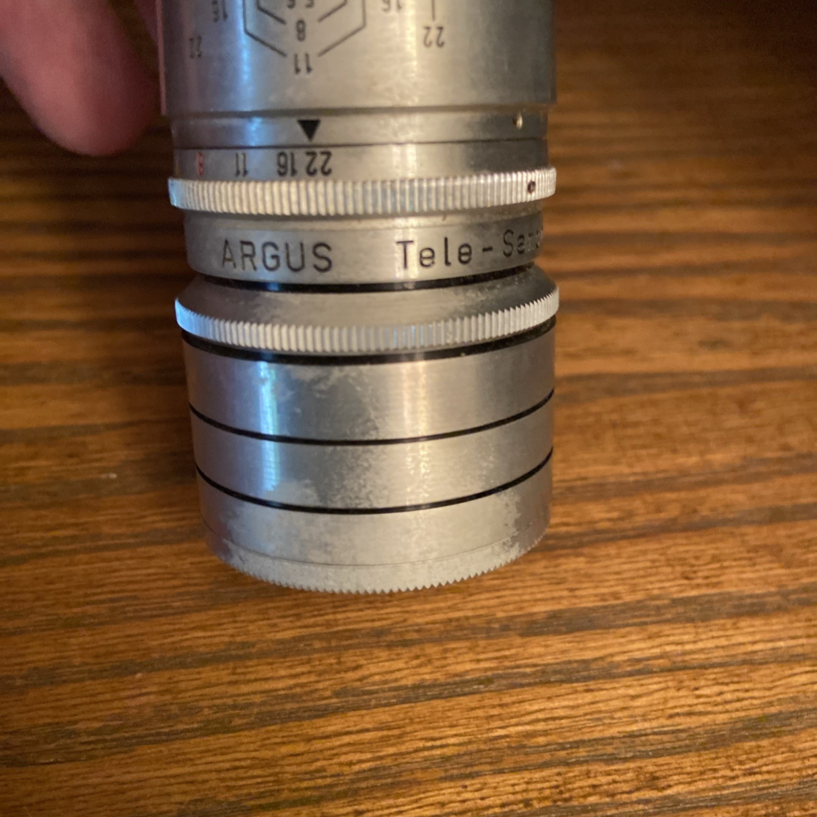 VINTAGE ARGUS TELE-SANDMAR 100MM F4.5 CAMERA LENS BY ENNA-WERK GERMANY No. 26408