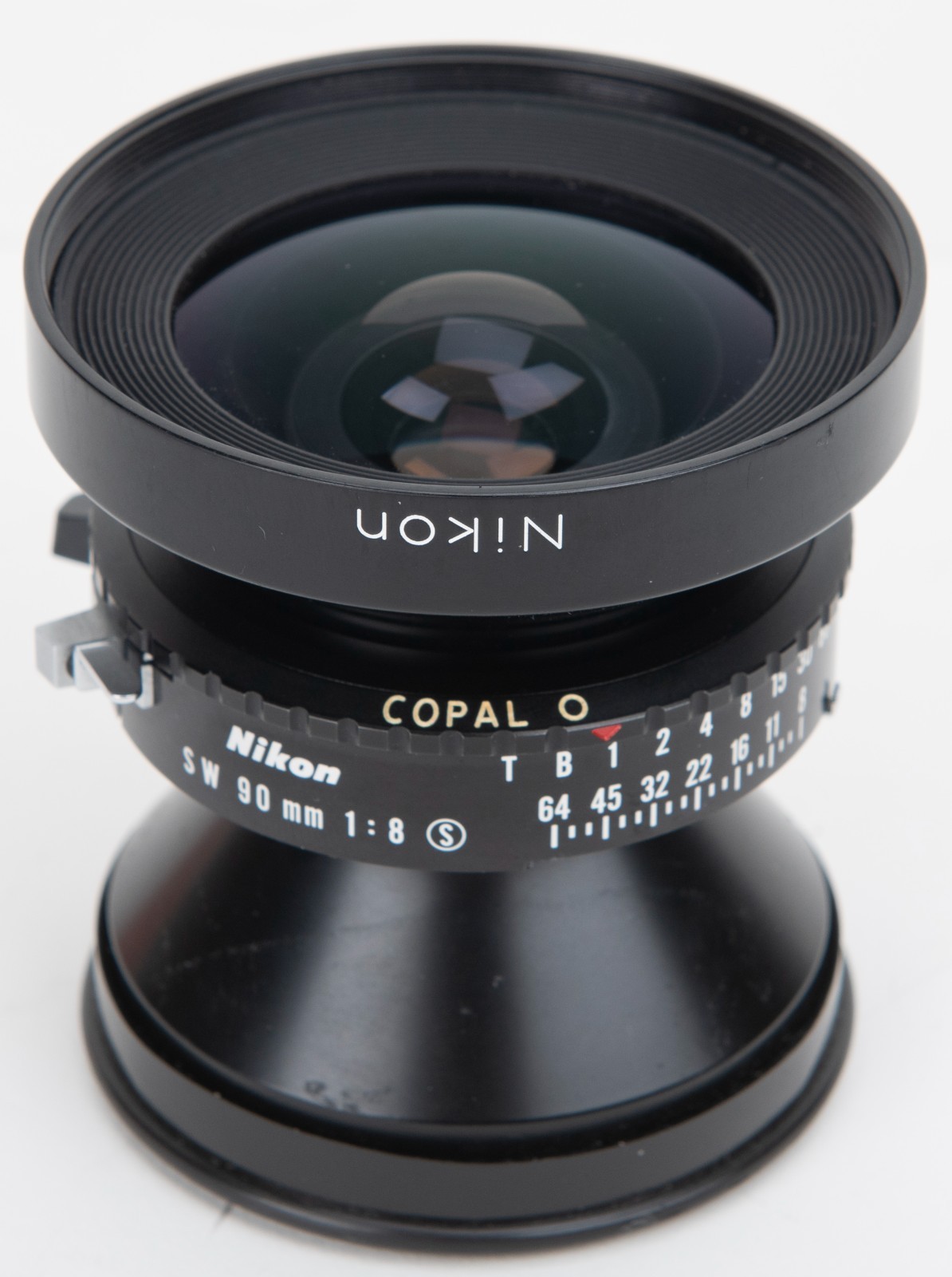 Nikkor-SW 90mm F/8 Nikon Wide Angle Lens Large Format Lens Copal 0 Shutter Used