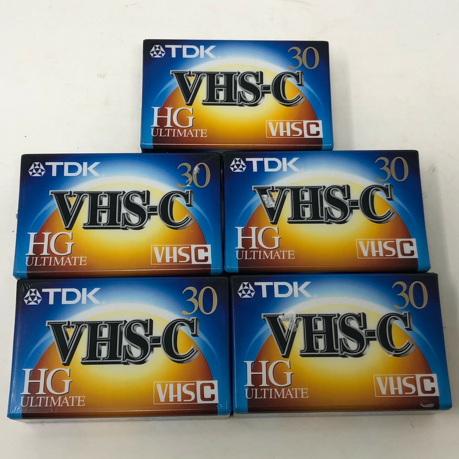 TDK VHS-C Camcorder Video Tapes HG Ultimate TC-30 TC-30HG Lot Of 5
