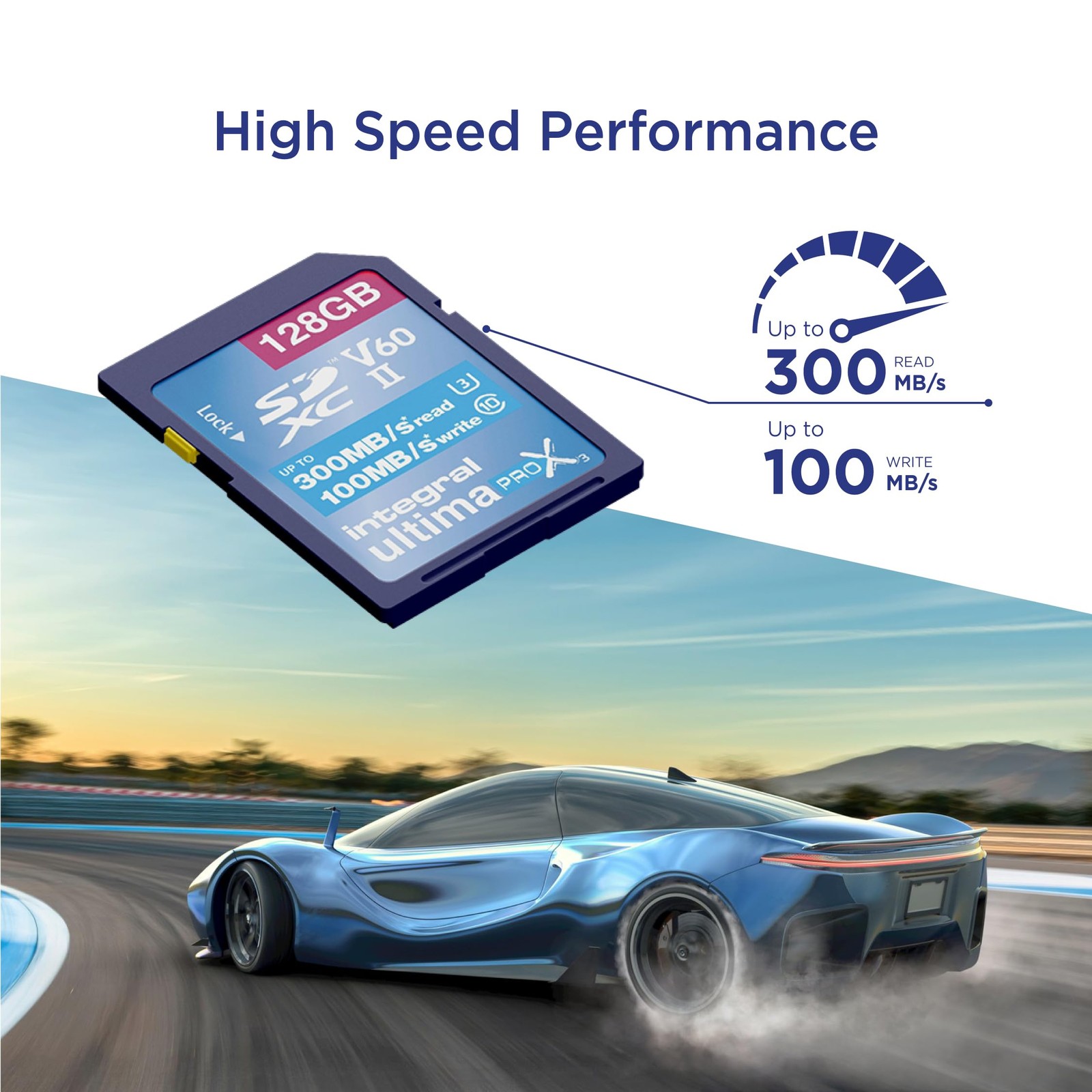 128GB UHS-II SD Card V60 Up to 300MB/s Read and 100MB/s Write Speed SDXC Prof…