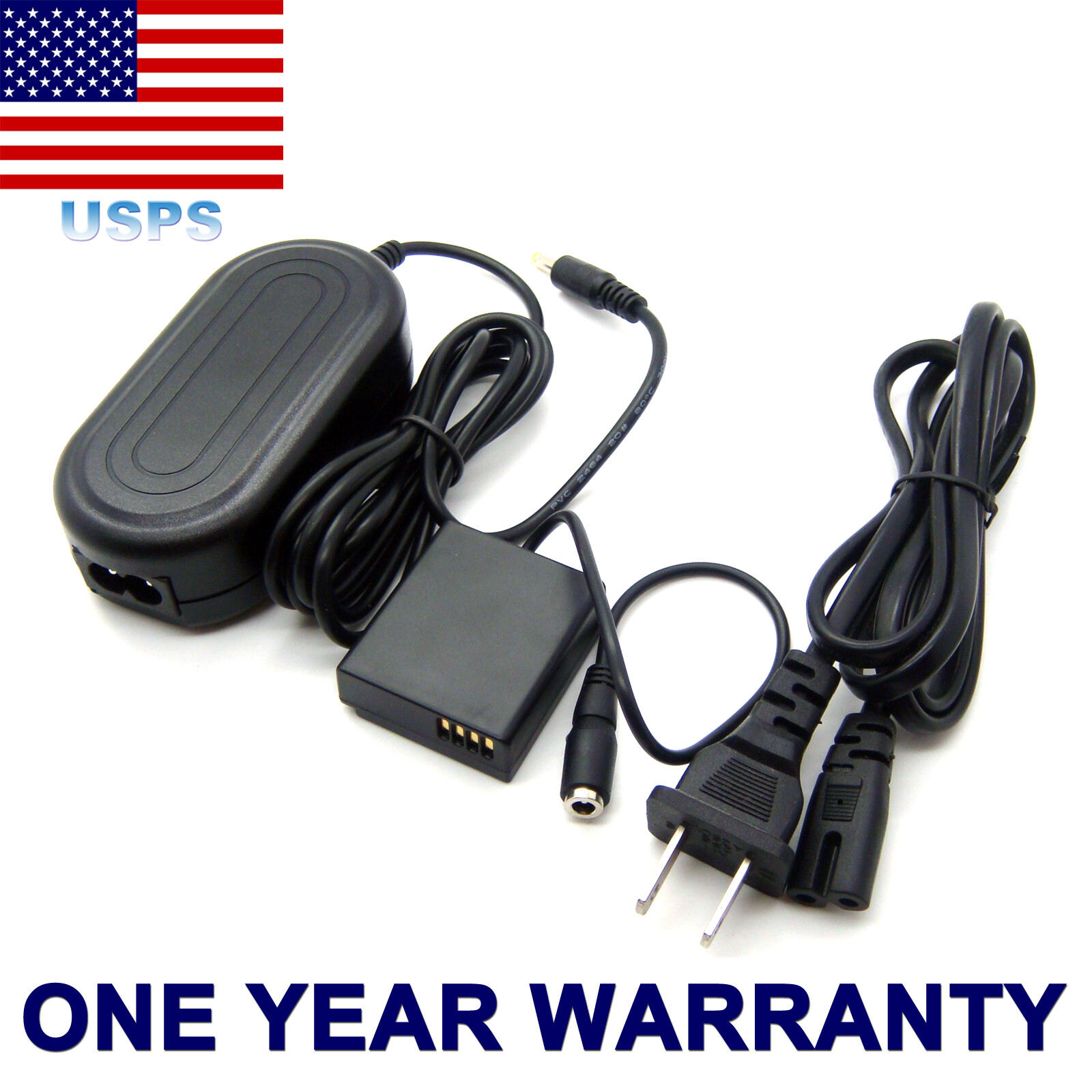 8.4V AC Power Supply Adapter For Panasonic Lumix DMC-ZS110 DMC-ZS200 DMC-TX1 NEW