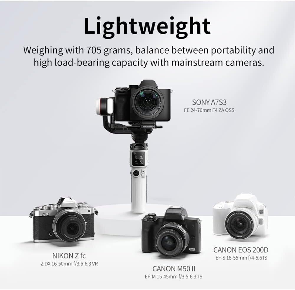 Zhiyun Crane M3S Handheld Gimbal Stabilizer for Smartphone Action Cameras DSLR