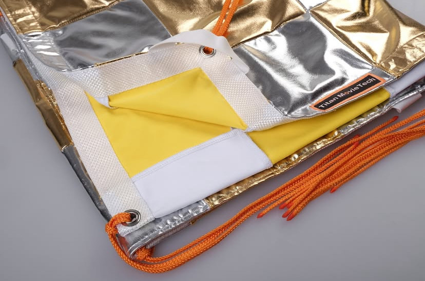 4×4 4x4ft 1.2×1.2m SILVER/GOLD CHECKERBOARD for butterfly with Carrying bag.