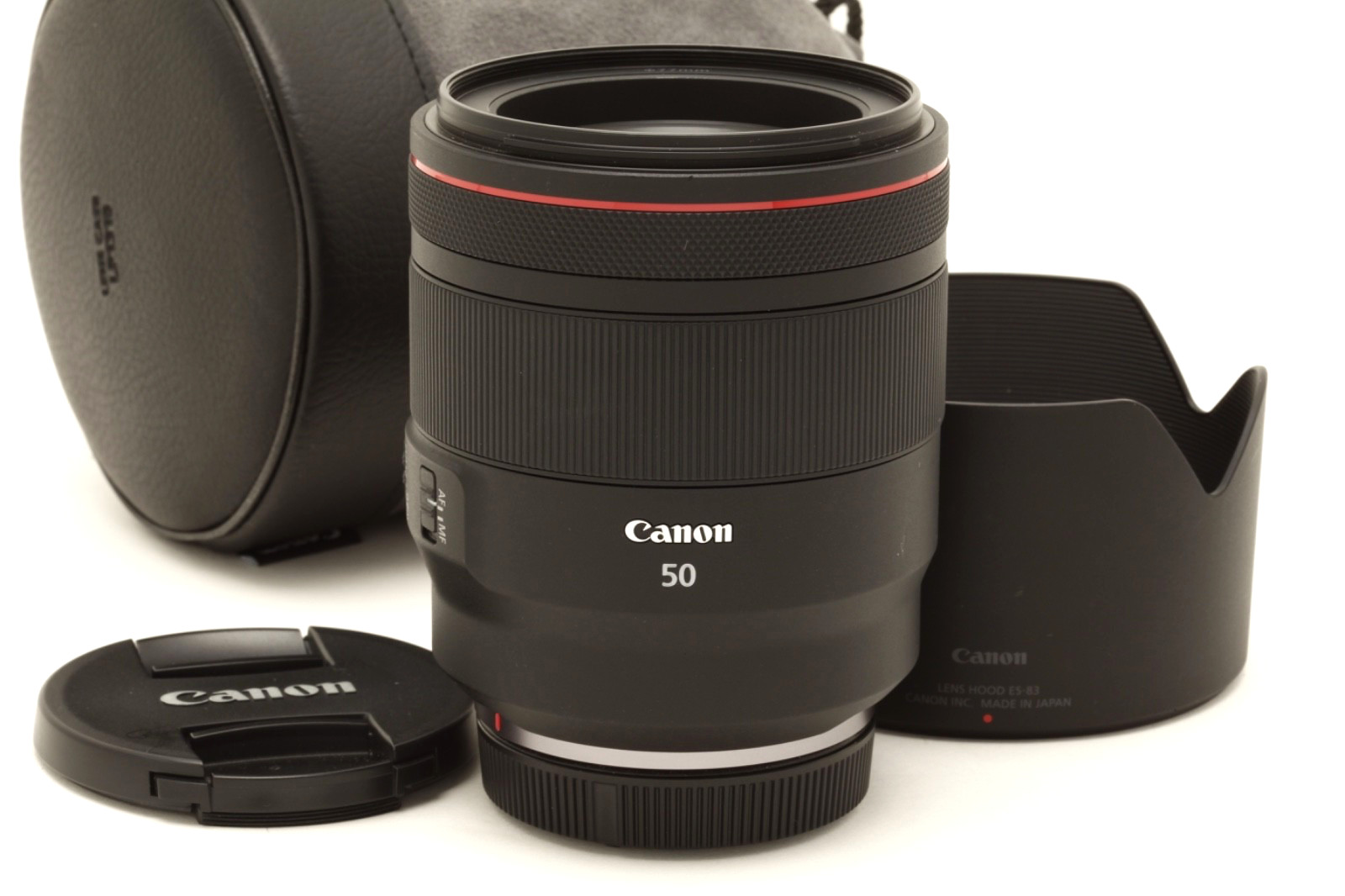 Canon RF 50mm f1.2 L USM Lens with Hood & Case #49660