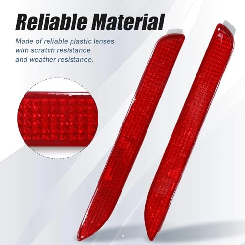 2Pcs 81920-08010 Rear Left Right Bumper Reflector Light Cover, Replacement for
