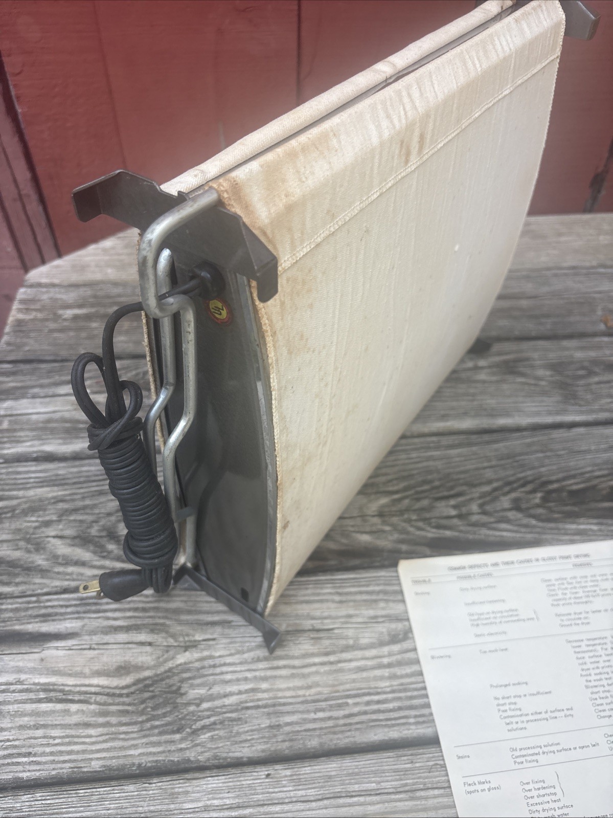 LARGE ARKAY DARKROOM PRINT DRYER MODEL F-15C 10” 70s Photography