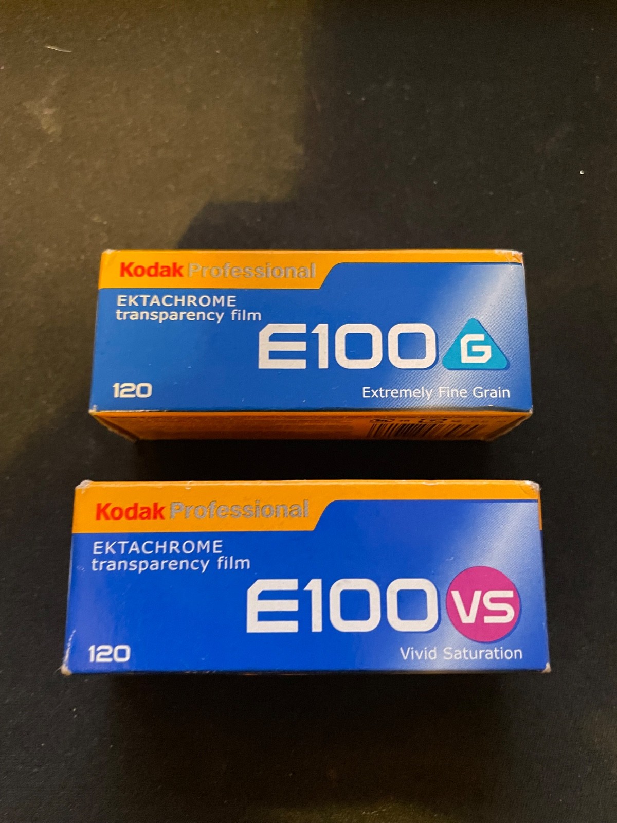 Kodak E100 G and E100 VS 120 Frozen