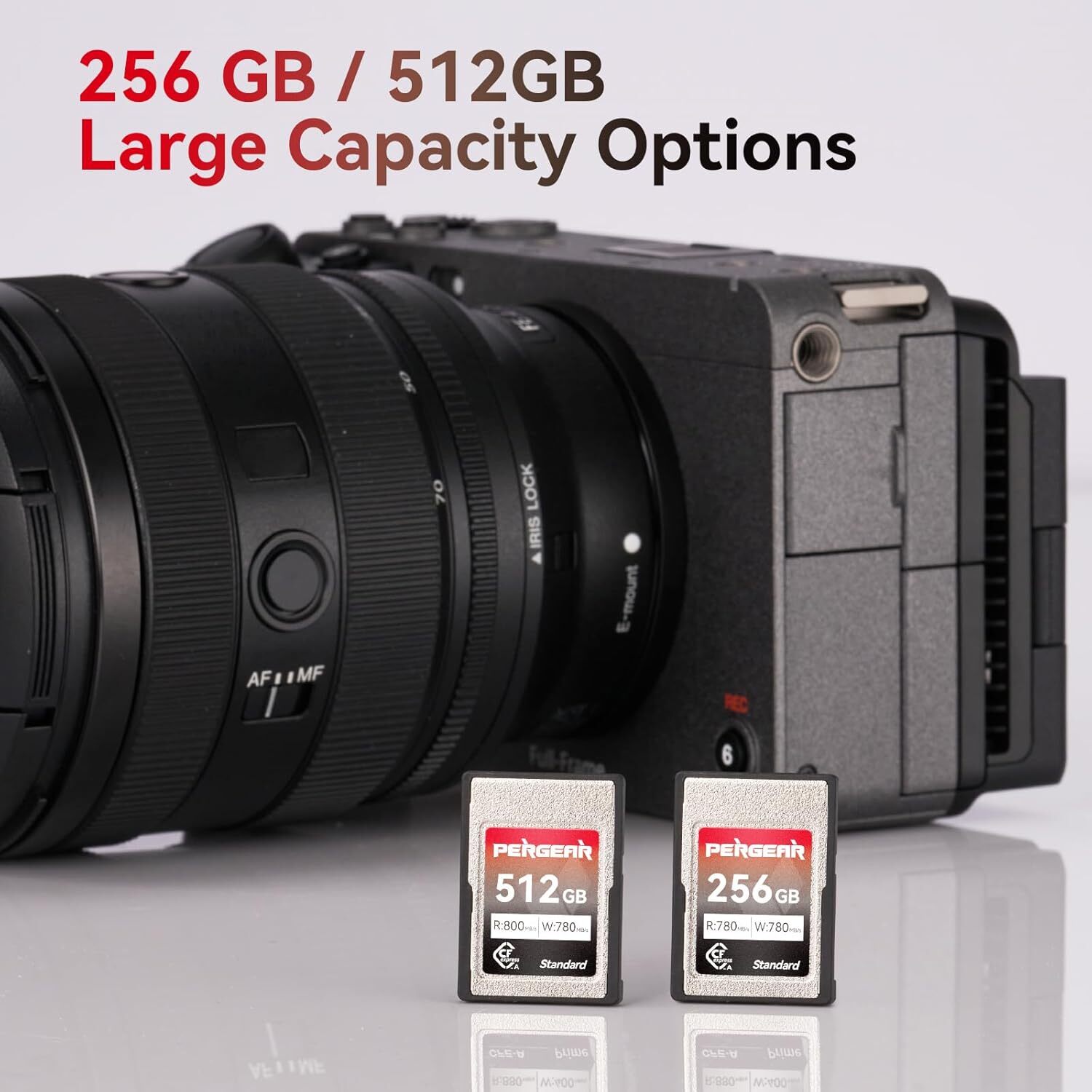 US 2-Pack Pergear 512GB CFexpress Type A Memory Card Up to 780MB/s Read Speed