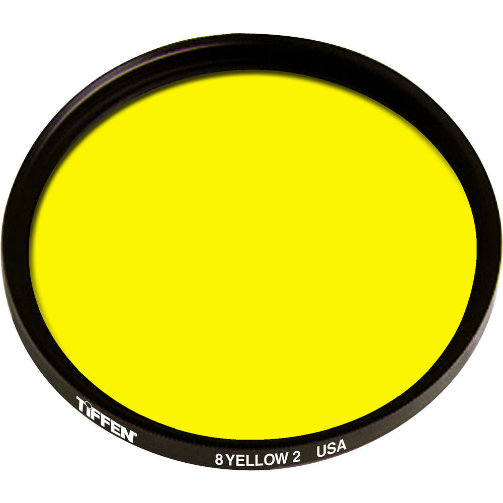 Tiffen 49mm Yellow 2 #8 Glass Filter for Black & White Film 498Y2