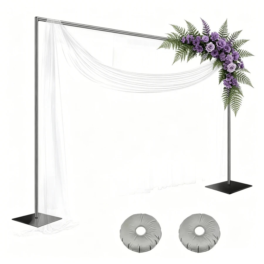 10×6.5ft Photo Backdrop Stand & Projector Screen Support, Adjustable Heavy Duty