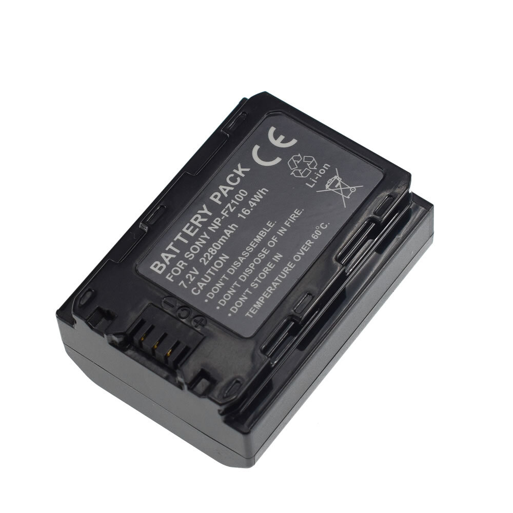 Li-ion Battery +Charger for Sony NP-FZ100 Alpha 7 III ILCE-7M3 ILCE-7M3K 2280mAh