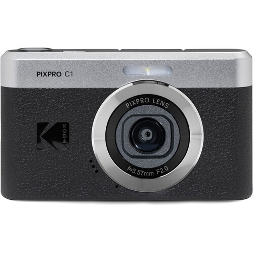 Kodak PIXPRO C1 Compact Camera Black +32GB +Ext Batt+ LED Light- ULTIMATE Kit
