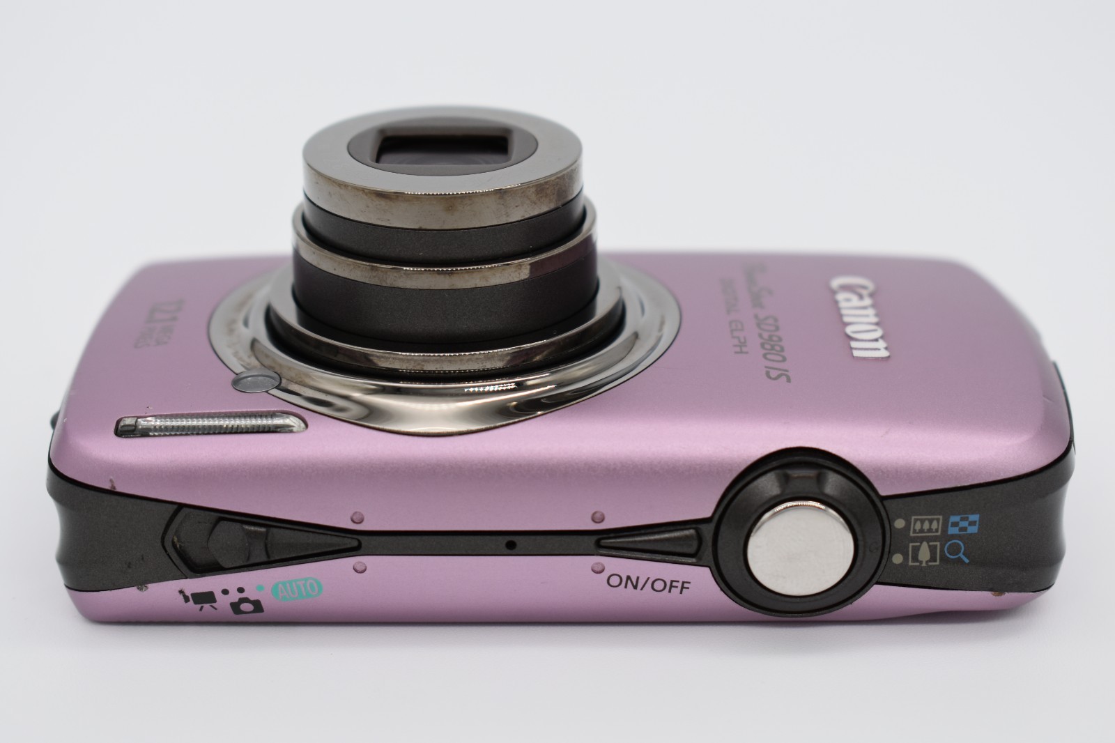 Canon PowerShot SD980 IS Pink Digital Camera 5x Zoom 12.1MP Bundle – TESTED ✅