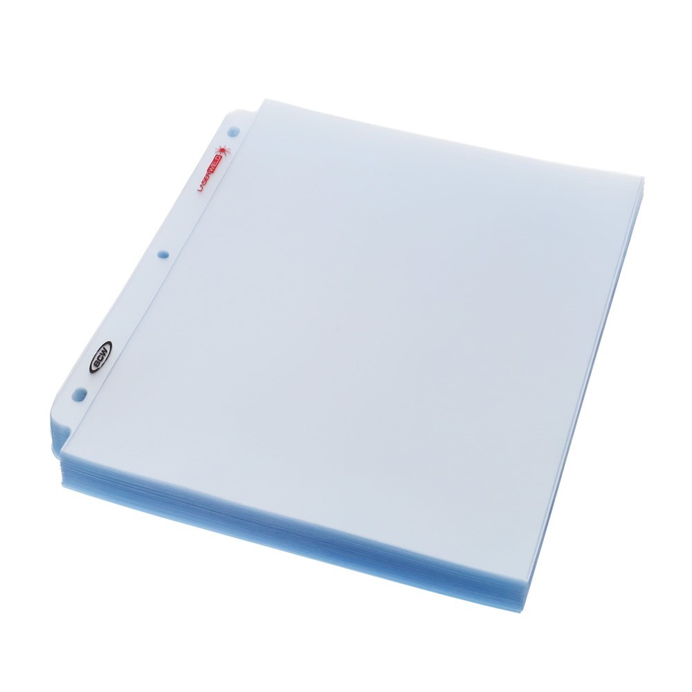 Box of 100 BCW LaserWeld 1-Pocket Document or Thin Magazine Binder Album Pages