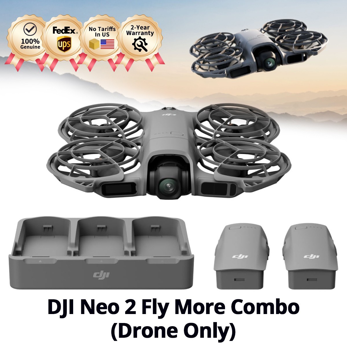 DJI Neo 2 Fly More Combo (Drone Only)(3 Battery) Camera Drone Brand NEW
