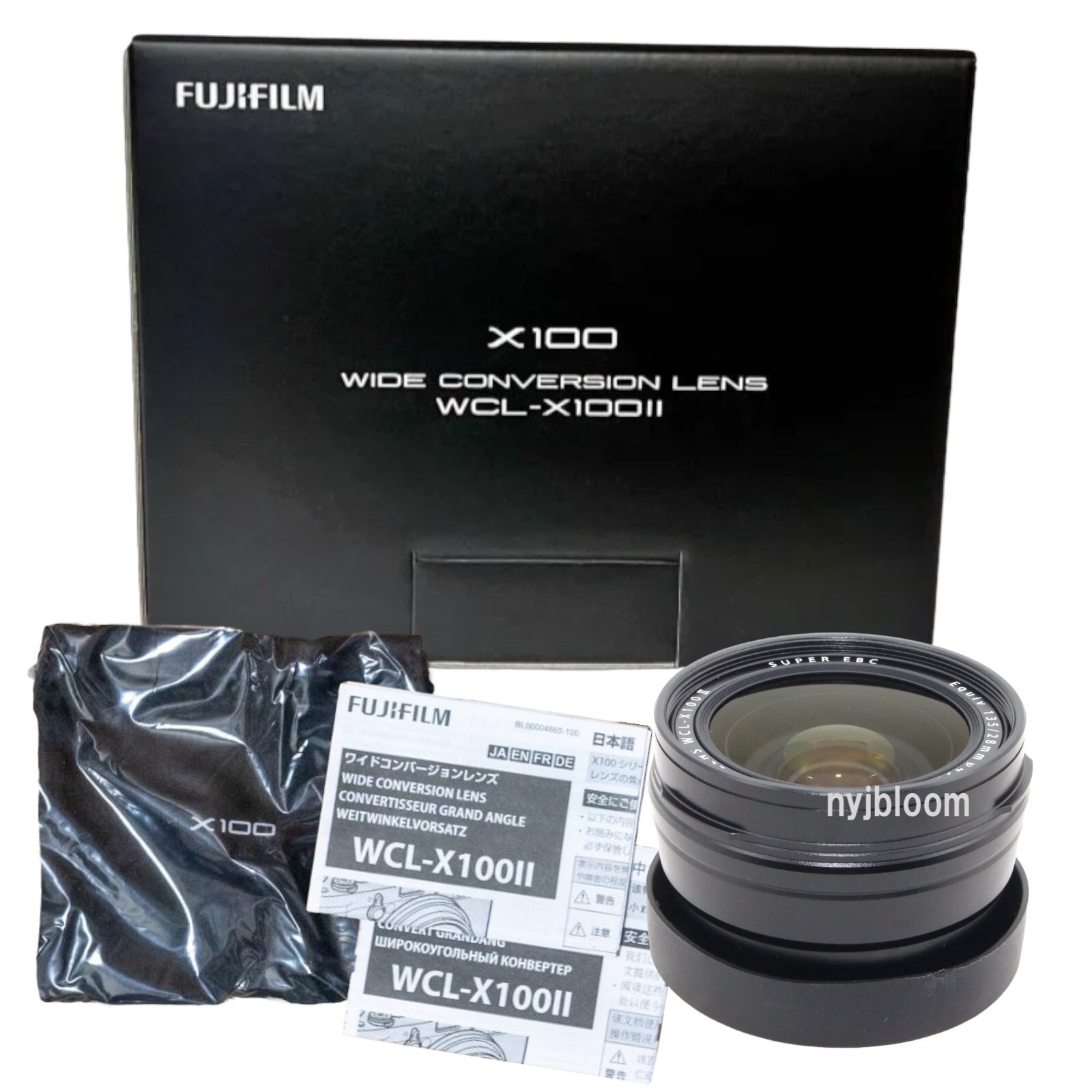 New FUJIFILM WCL-X100II Wide Conversion Lens BLACK for X100V X100F X100T X100S