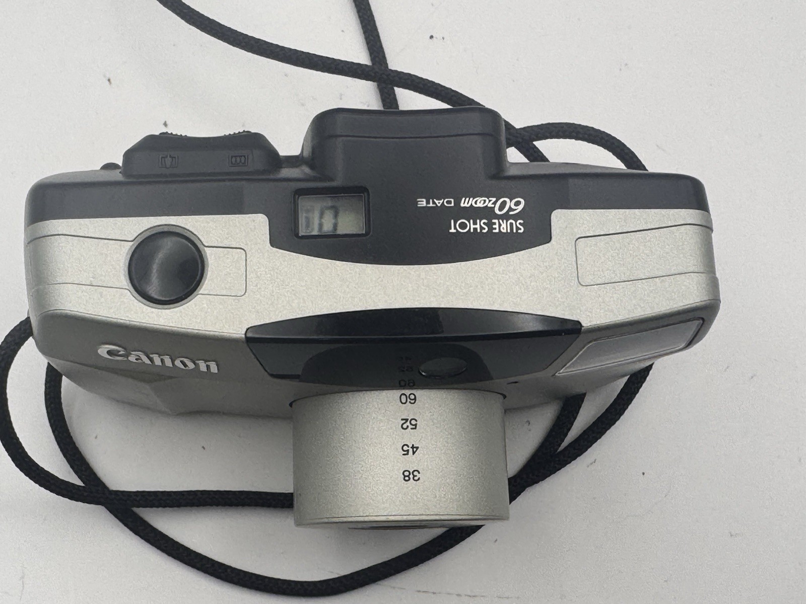 Canon Sure Shot 60 Zoom 35mm Point & Shoot Film Camera Working Flash