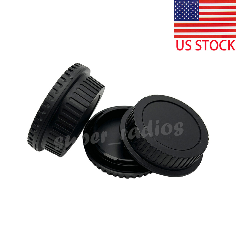 4 x Pairs Rear Lens Cover + Camera Body Front Cap for Canon EOS EF DSLR SLR Lens