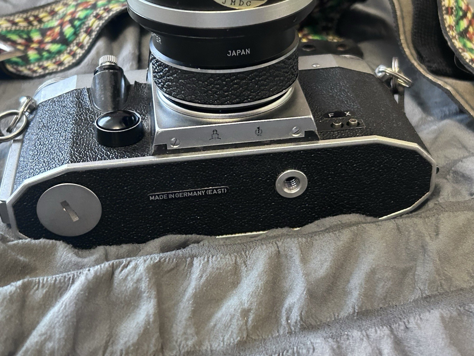 Hanimex Praktica Super TL SLR 35mm Camera with Hanimar Auto S 135mm 1:3.5 Lens