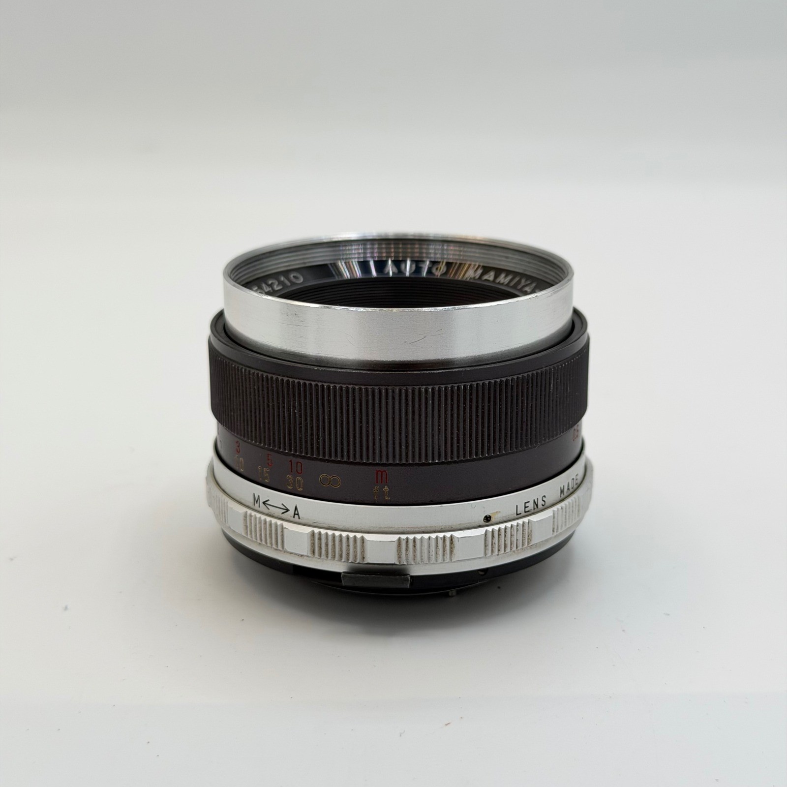 Mamiya-Sekor 55mm f1.8 Auto Lens M42 Screw Mount Vintage Prime Japan No. 54210