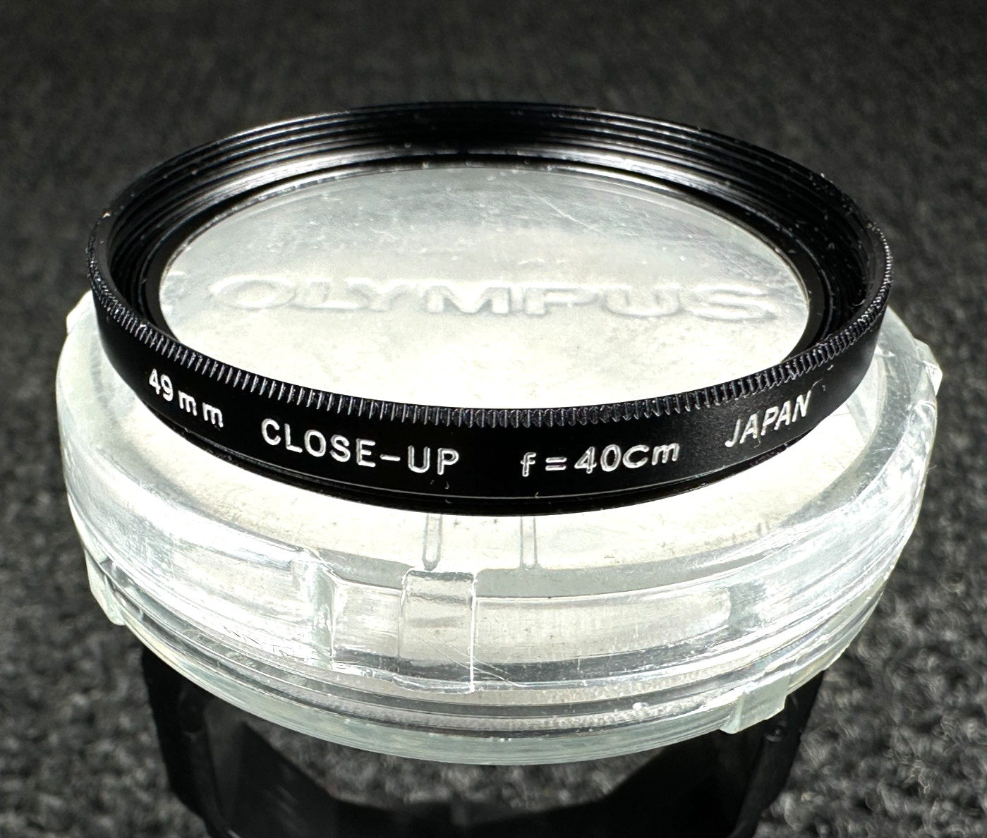 ☆ OLYMPUS 49mm Close Up f=40 Cm Screw-On Filter ☆ With Case ☆365