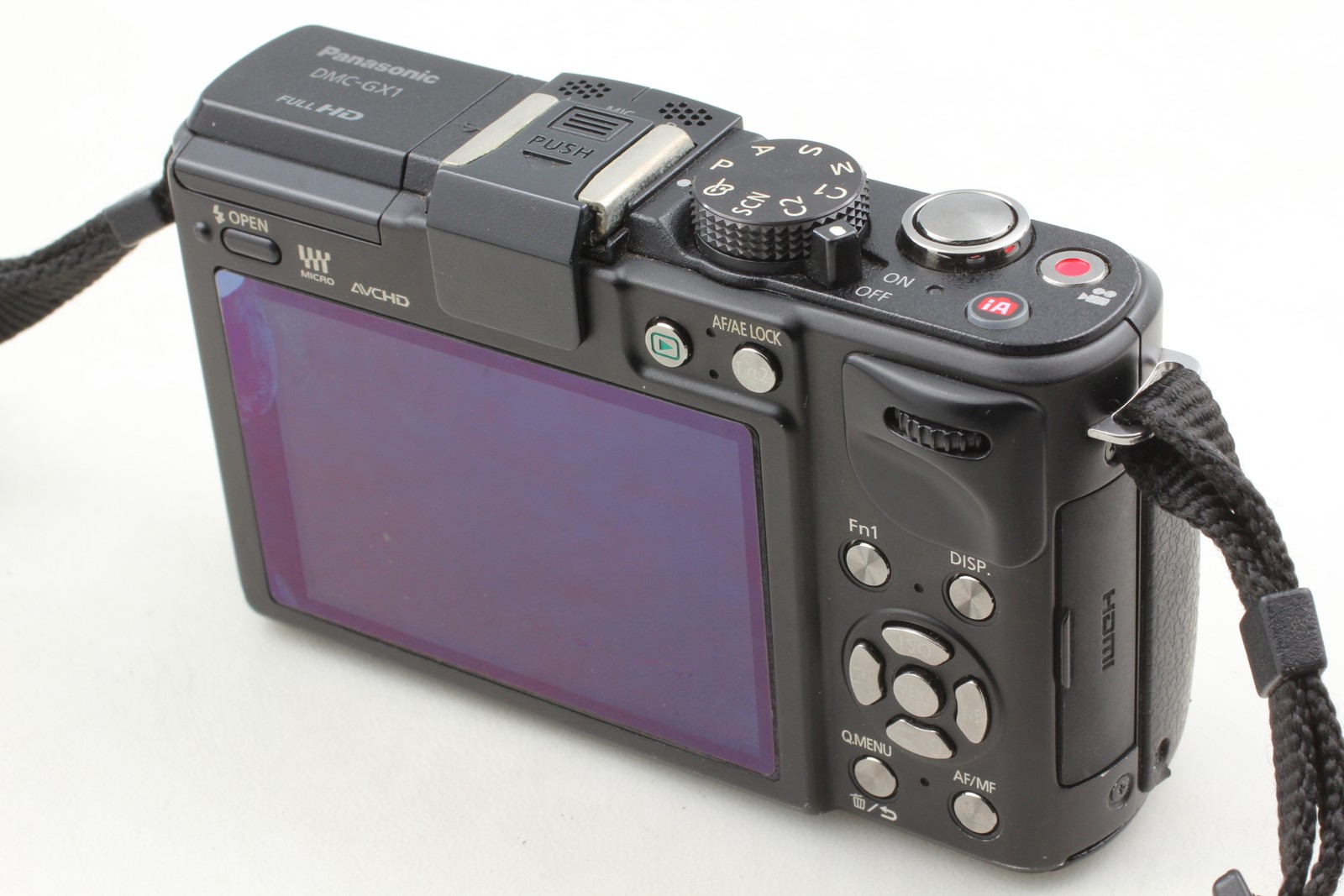English OK [Exc+5] Panasonic LUMIX DMC GX1 Black 16.0 MP Digital Camera Body