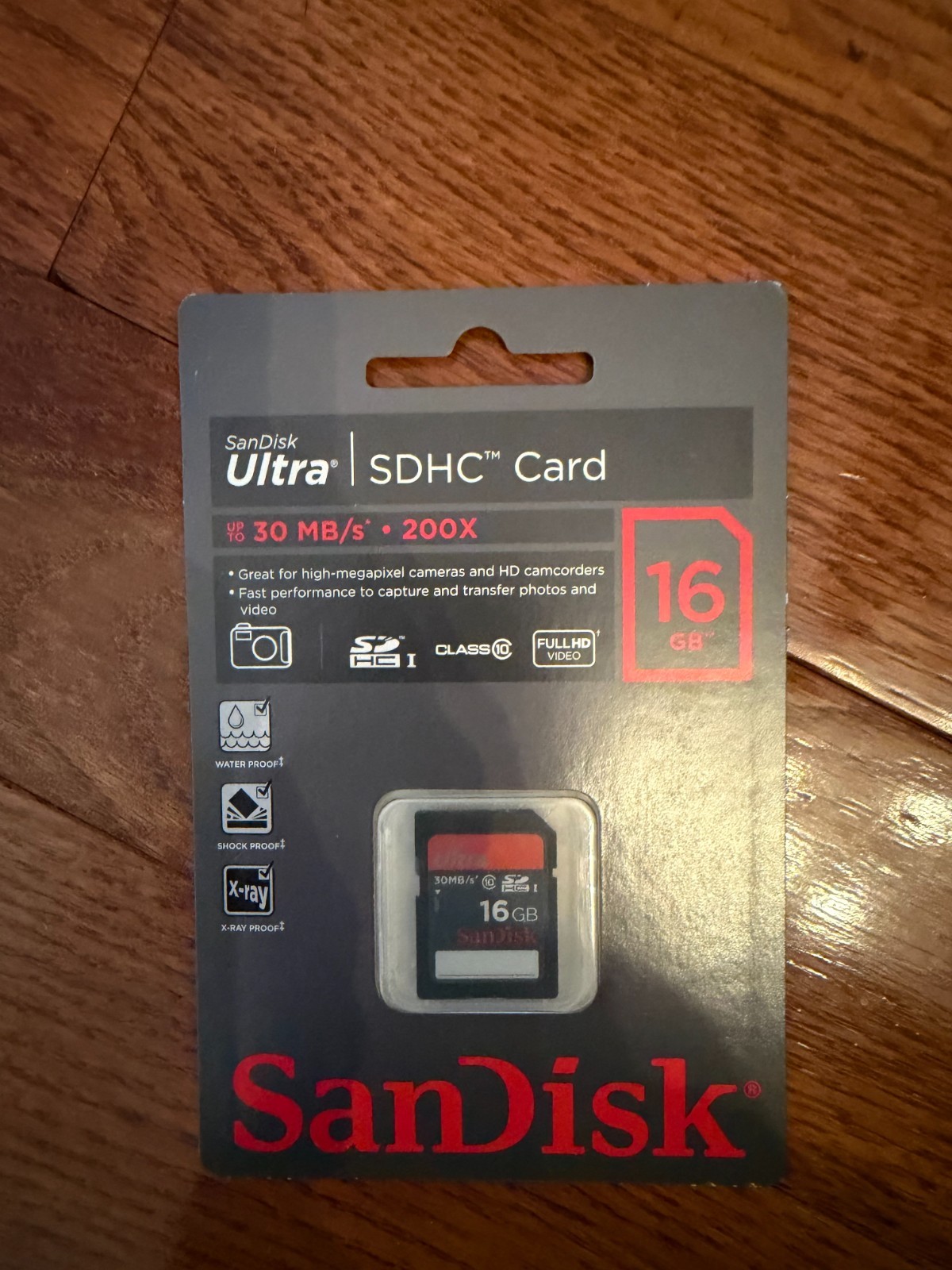 SanDisk Ultra 16 GB SDHC Memory Card – SDSDU-016G-U46 Brand New