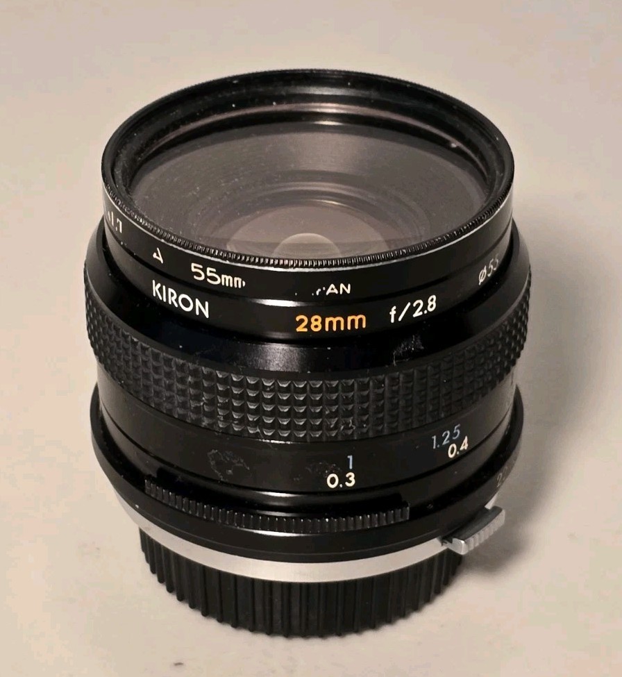 Vintage KIRON 28mm f/2 Lens Kino Precision Ø55mm Manual Focus Japan