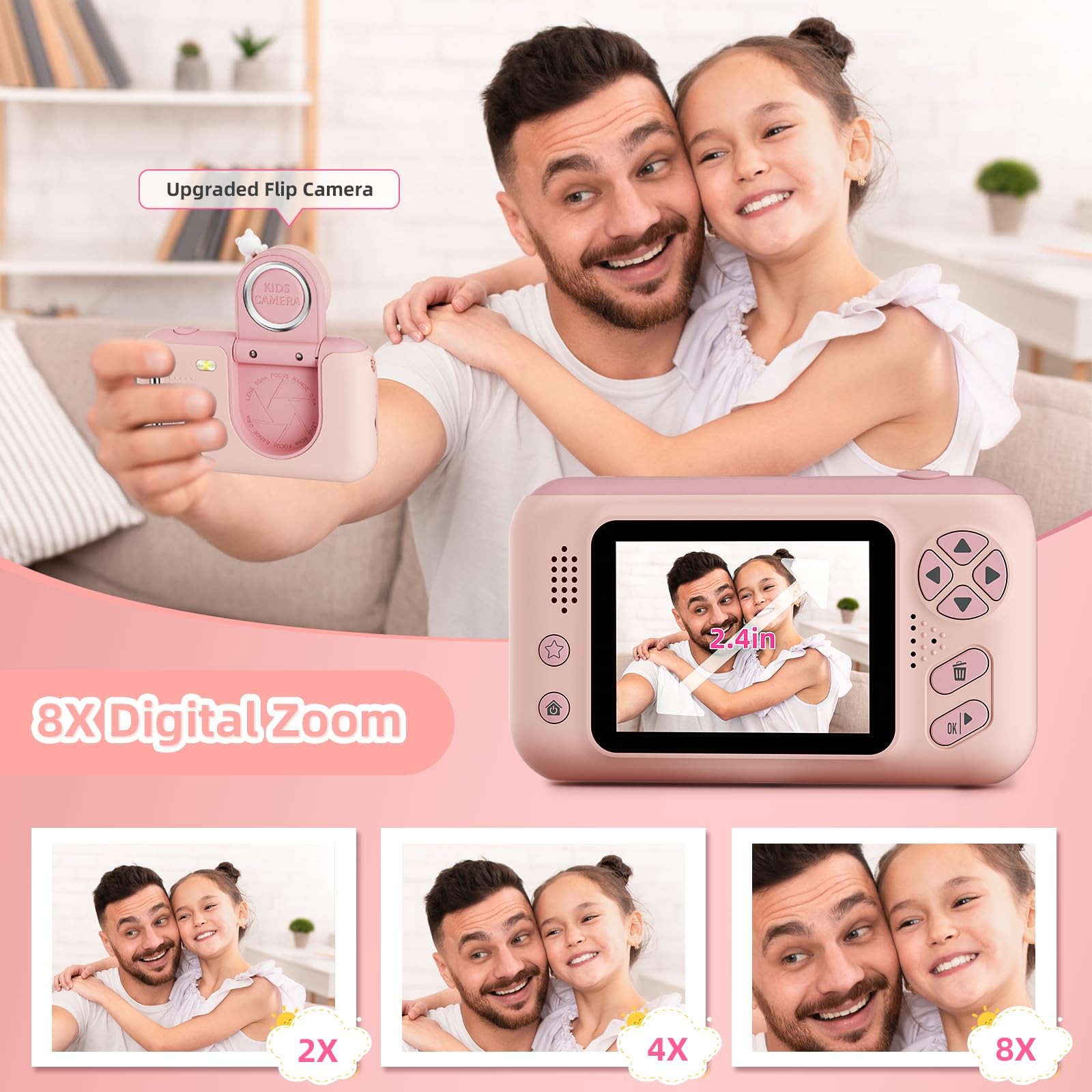 Makolle Upgrade Kids Selfie Camera,Chritmas Birthday Gift for 3-9 Years Old G…