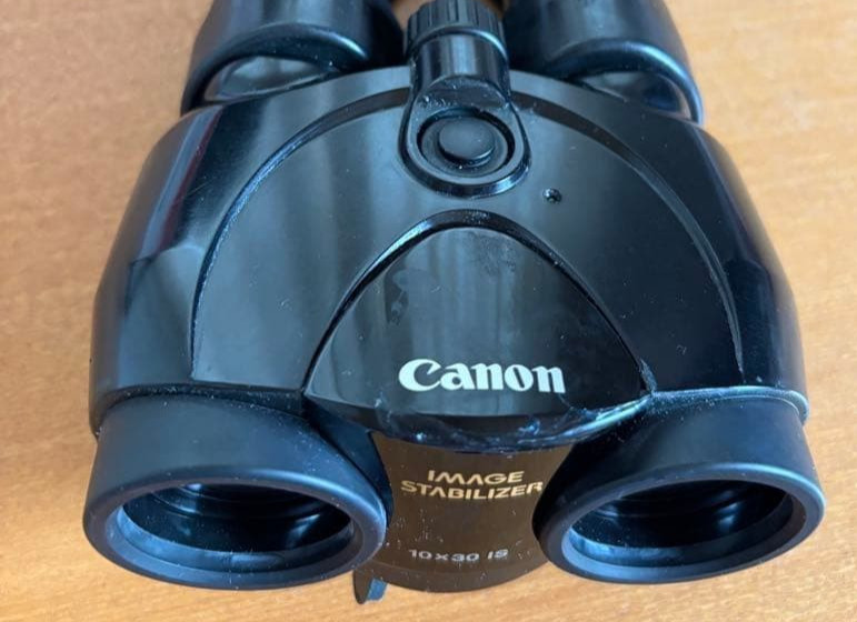 Canon 10×30 IS Image Stabilized Binoculars w/ Box Manual Tested For Parts
