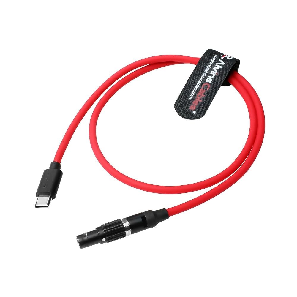 Ultra Soft Fast Charging Power Cable USB-C Type-C to 2 Pin Male Black-Plated 12V