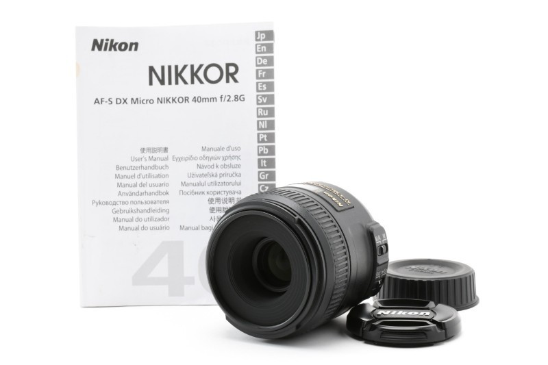 Nikon AF-S Micro NIKKOR 40mm f/2.8 G DX Macro AF Lens for Nikon DSLR [Mint]