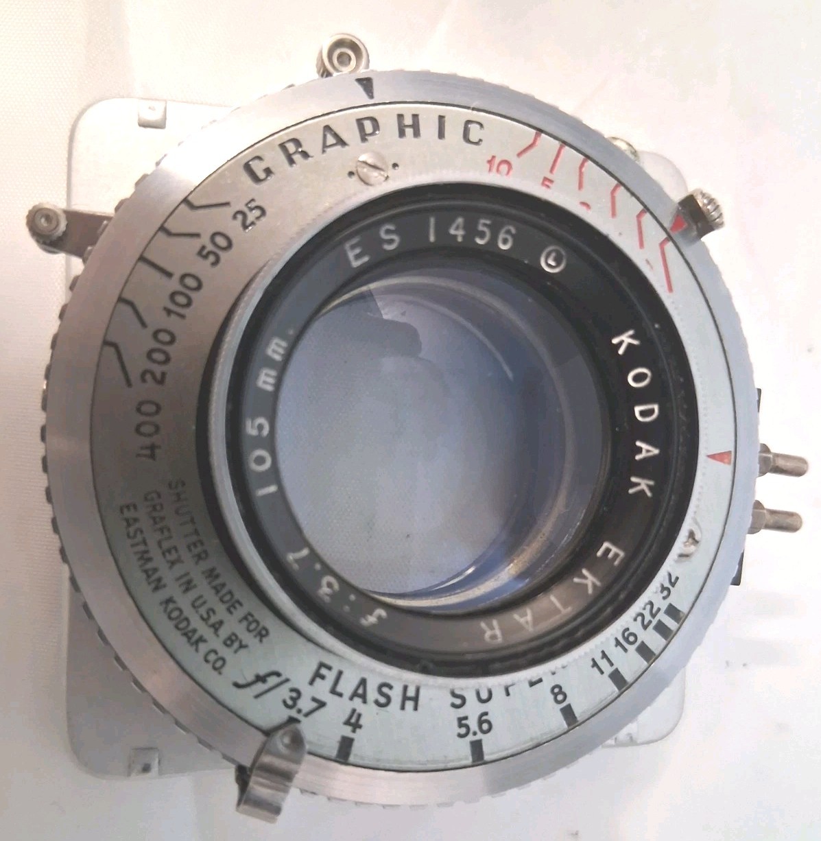 Kodak Ektar 105mm F3.7 Lens/Graphic Flash Supermatic Shutter/Excel Condition++
