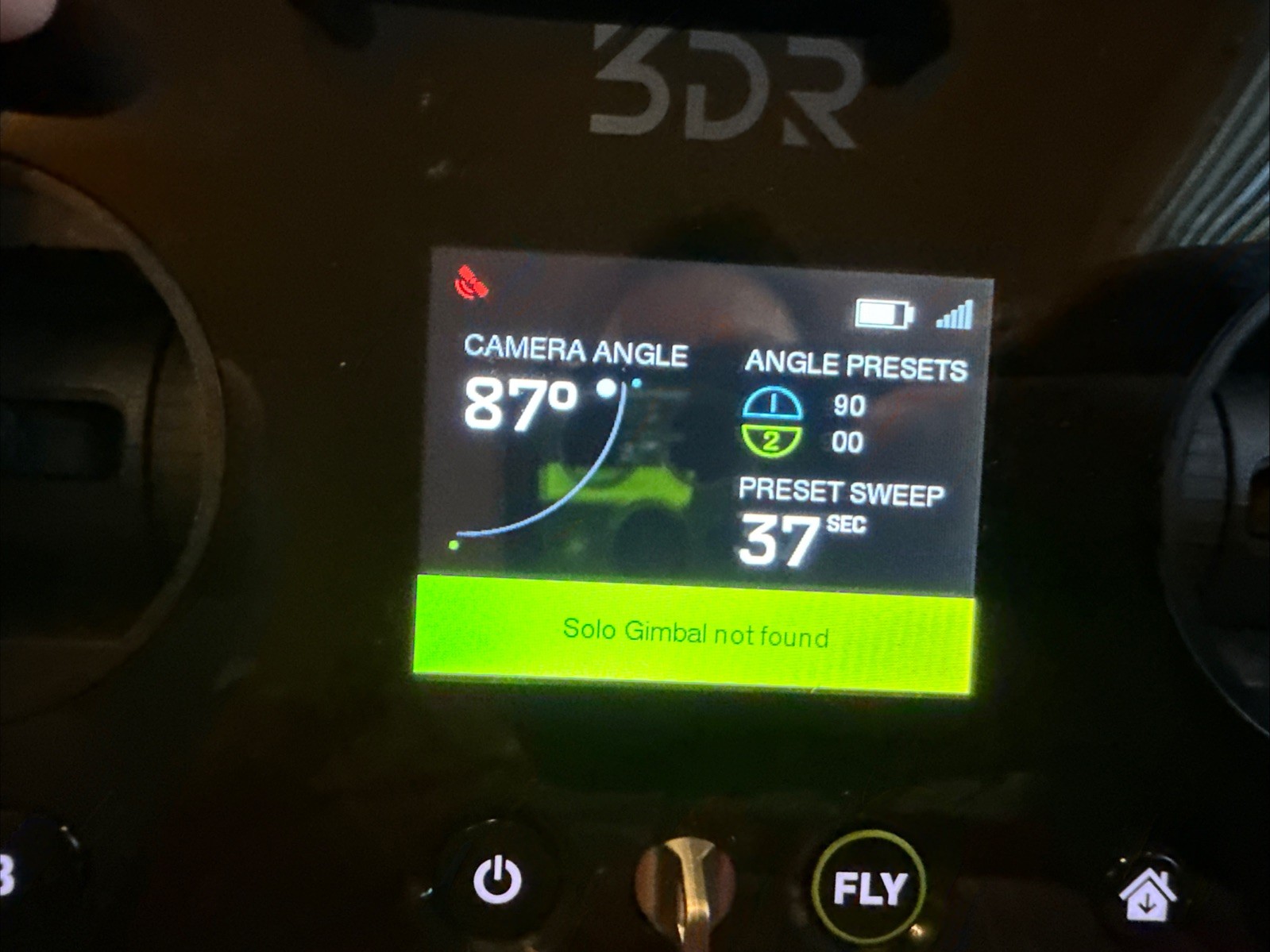 3D Robotics AT11A Remote Controller Black 3DR Solo w Battery And AC Adapter
