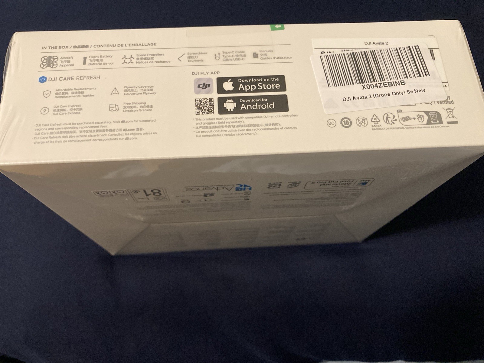 DJI Avata 2 Ready to Fly Drone 4K HD Video Recording Remote Control