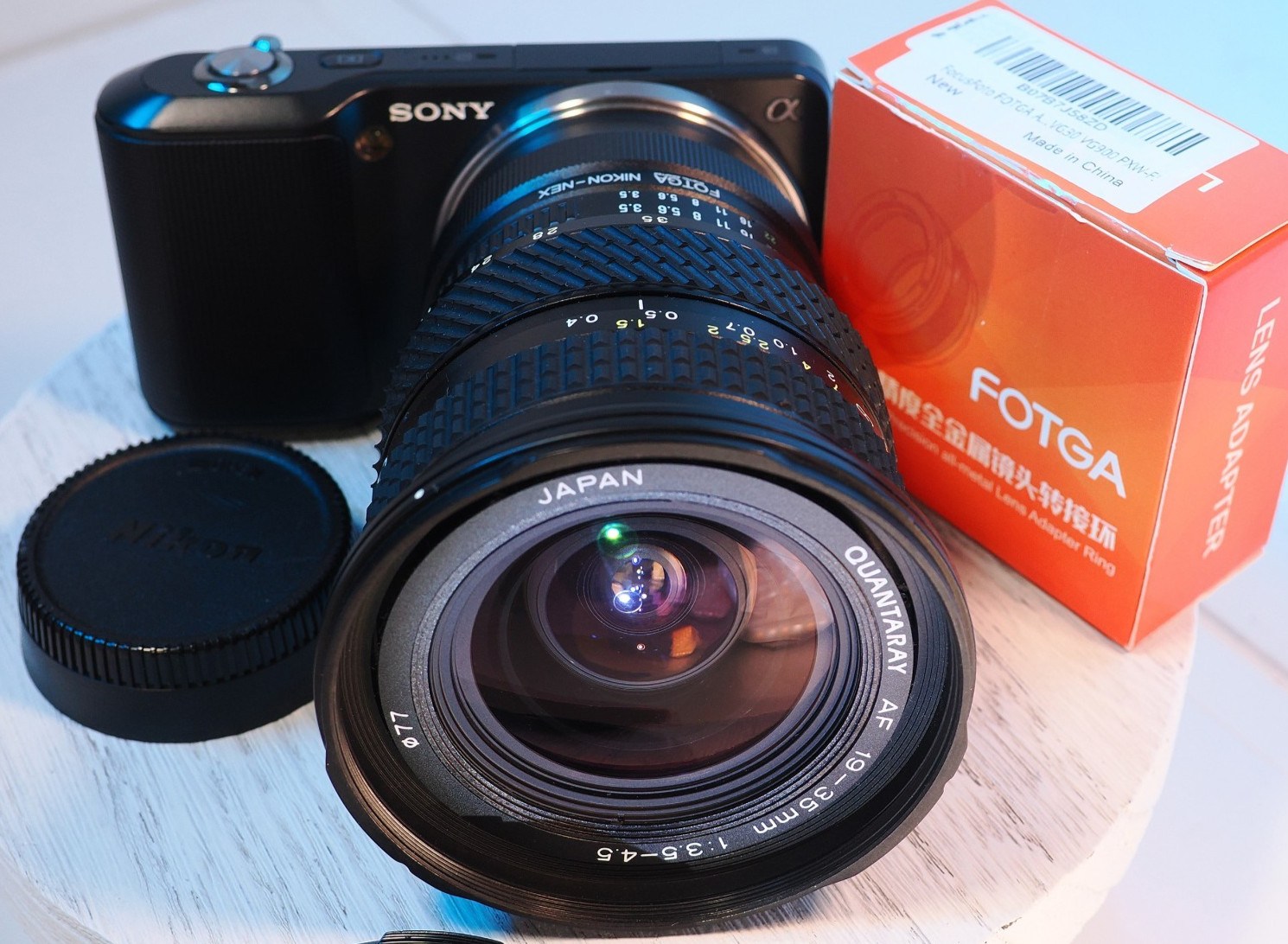 Sony E-mount adapted Quantarary/Tokina 19-35 for A7 A7RIII A1 A79 A7C A7Sii -Exc