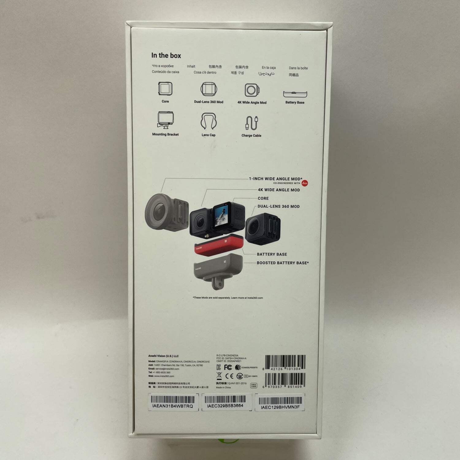 Insta360 One R Twin Edition 18/12MP Interchangeable Lens Action Cam CINAKGP/A