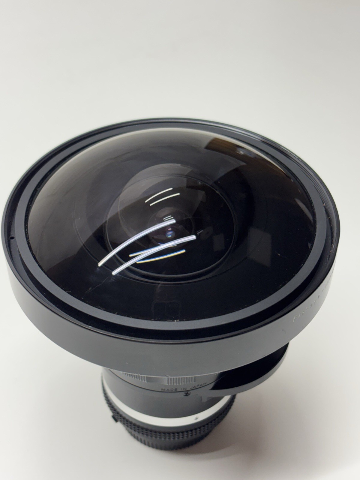 Nikon Fisheye-Nikkor 8mm f/2.8 MF Camera Lens Made In Japan Very Clear