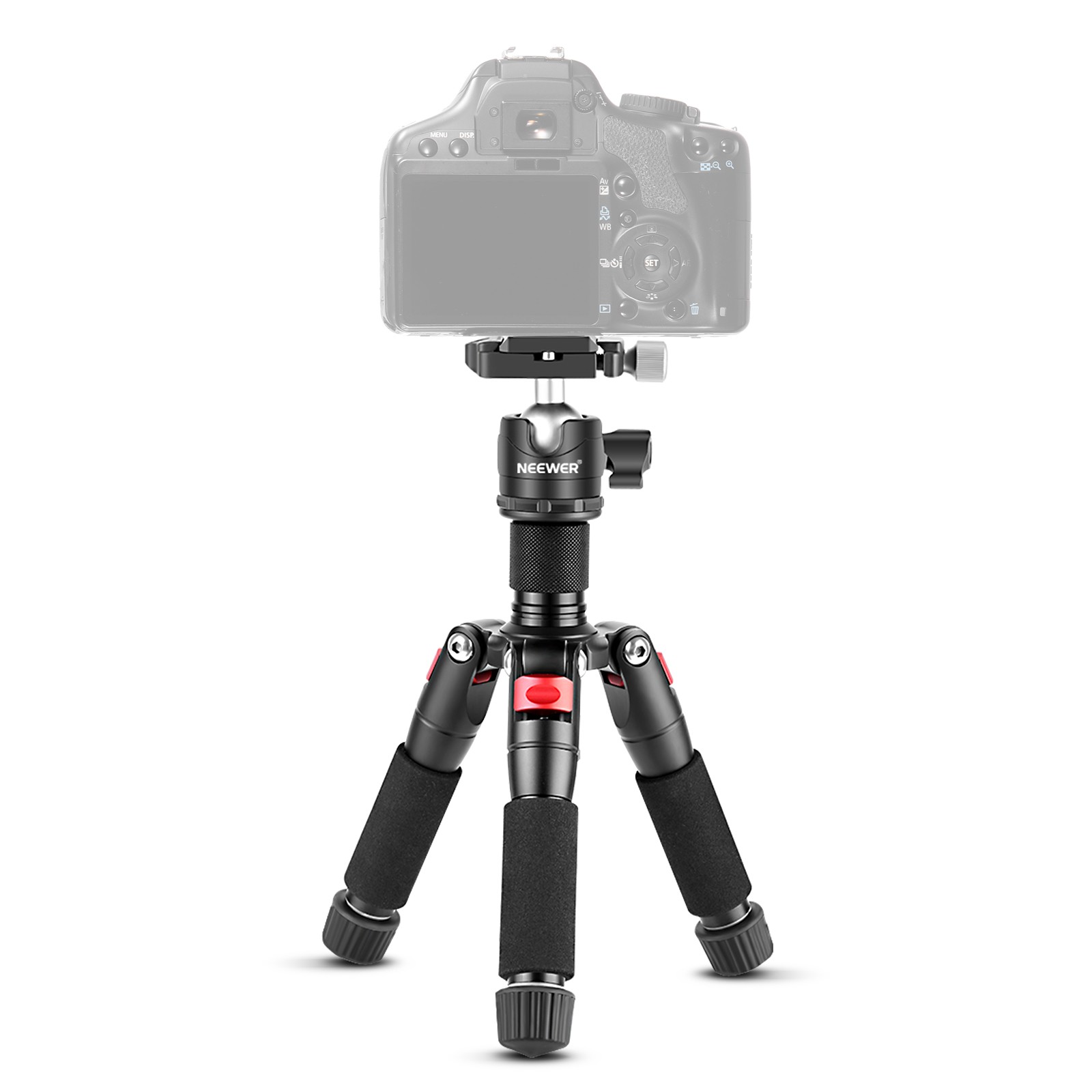 NEEWER TP-AAM521D 20″ Mini Tripod w/Ball Head, 11lb Load